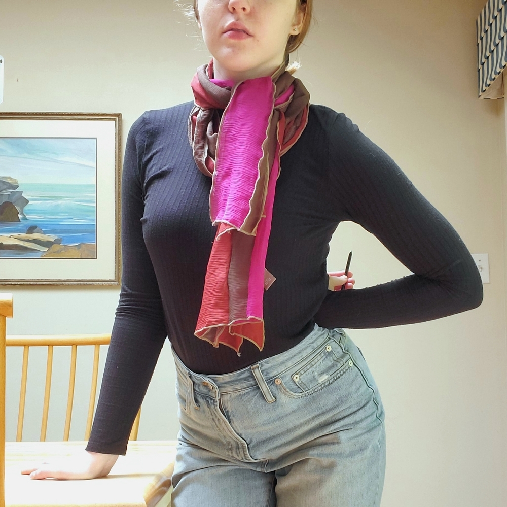 Silk Gauzy Scarf